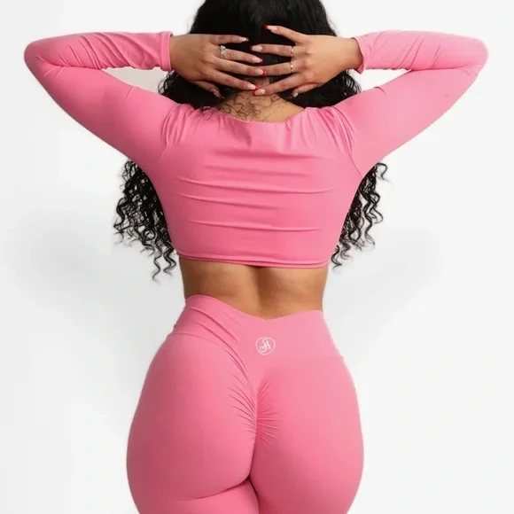 Allure the Brand Brown Flare Pants & matching top both size M - Picture 9 of 10